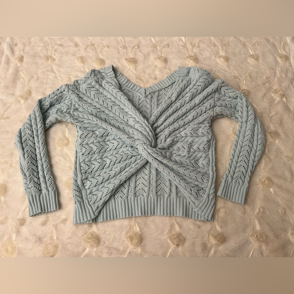 Jessica Simpson Blue Crossbody and Knit Sweater, PERFECT CONDITION. Soo hot!! 🥵 - Picture 8 of 10